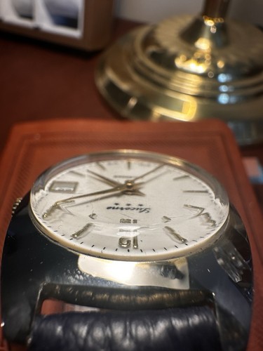 Lucerne Men's Watch Calendar 3 star date Runs Excellent Vintage #5300 - Picture 6 of 10