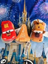 2025 Disney Parks Create Headband Ears Cars McQueen Mater Cone 3 Pc Plush Set