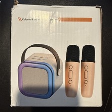 Karaoke Machine BLACK with 2 Wireless Microphones