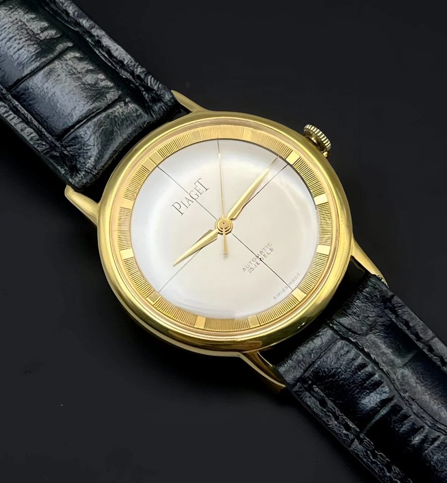VTG PIAGET CLASSIC SILVER DIAL GOLD PLATED CASE Ø 35mm CIRCA 1950 - Image 3 of 4