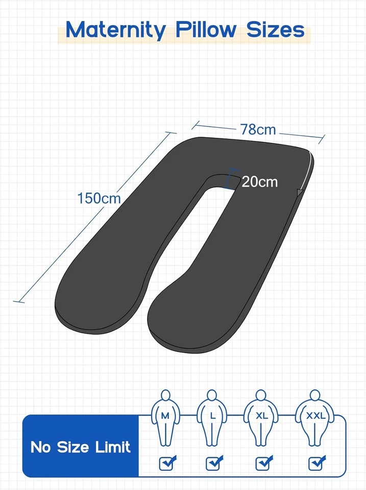 XXL U-Form Stillkissen | Seiden-Baumwolle | Anpassbar - Bild 4 von 4