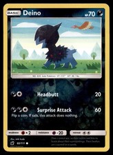 Deino 60/111 Common Crimson Invasion Reverse Holo Lightly Played