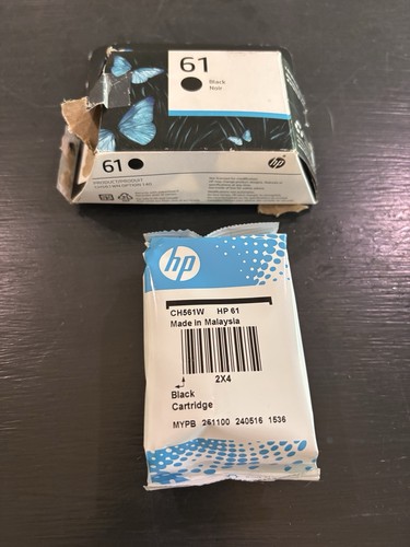 HP #61 Czarny wkład atramentowy CH561WN ORYGINALNY 2026 Open Box Zapieczętowane opakowanie - Zdjęcie 3 z 4