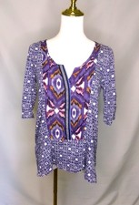 Akemi + Kin Anthropologie Mixed Print Boho Tu...