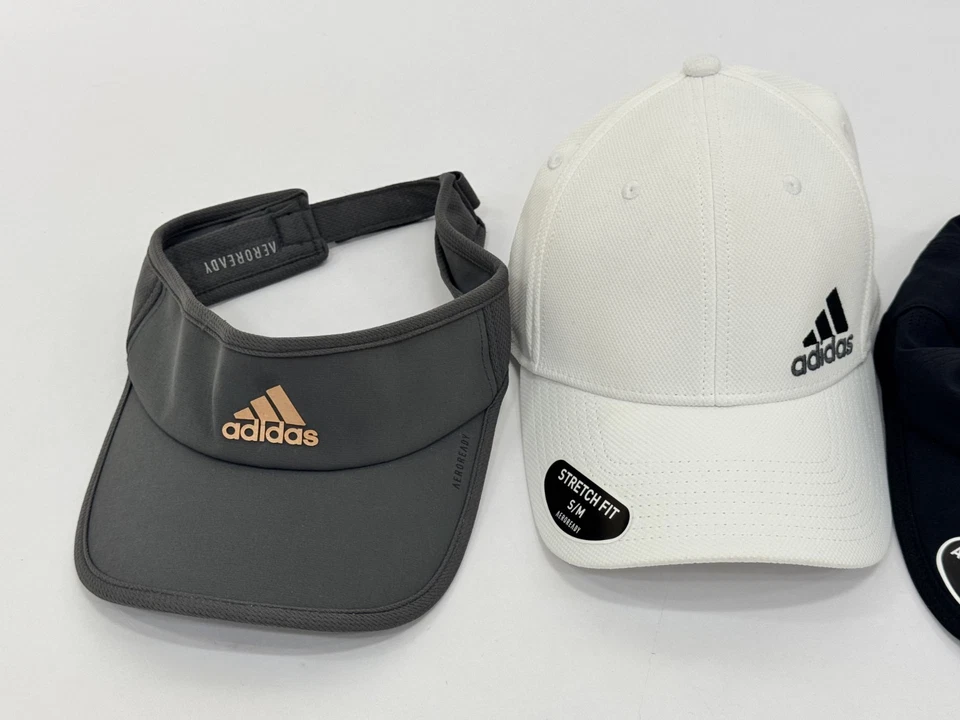 Lote de 4 Gorras y Viseras Adidas Unisex Ligeras Ajustables Colores Surtidos NUEVO Foto 3 de 4
