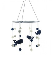 Fiona Walker England Whale Felt Mobile