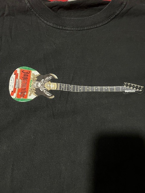 VINTAGE GUITAR JAGERMEISTER OFFICIAL MERCHANDISE BLACK R-SHIRT MENS SIZE XL USA View 2