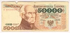1989 Poland 50000 Zlotych 4920839 Little Damage Paper Money Banknotes Currency