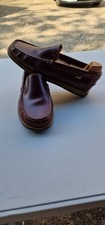 PUMA Young Urban Mens Moccasin Loafers Brown Leather Slip On Shoes Size 8uk/42Eu