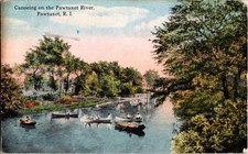 Pawtuxet - Warwick & Cranston Rhode Island RI : BOAT SCENE j/10 AV2404