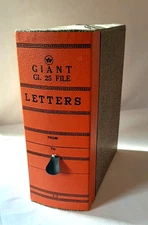 Vintage Box File, Weis Giant GL 25 Box File for Letters, a-z organizing