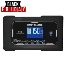 15A Automatic Smart Charger 12/24V Lead-Acid Lithium lron LiFePO4 Charger Repair