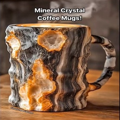 Look Like Mineral Crystal Coffee Mug Mineral Crystal Coffee Mugs With Handle - Picture 4 of 29