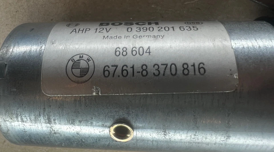 BMW E36 E46 E64 E85 CONVERTIBLE TECHO BLANDO BLOQUEO MOTOR 94-99 67618370816 Foto 3 de 4