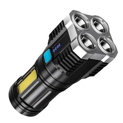1pc Rechargeable LED Flashlight Waterproof Long Range Camping Torch - NEW