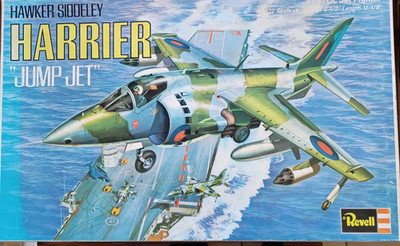 1:32 Hawker Siddeley Harrier Jump Jet Revell H-248 RARITÄT!