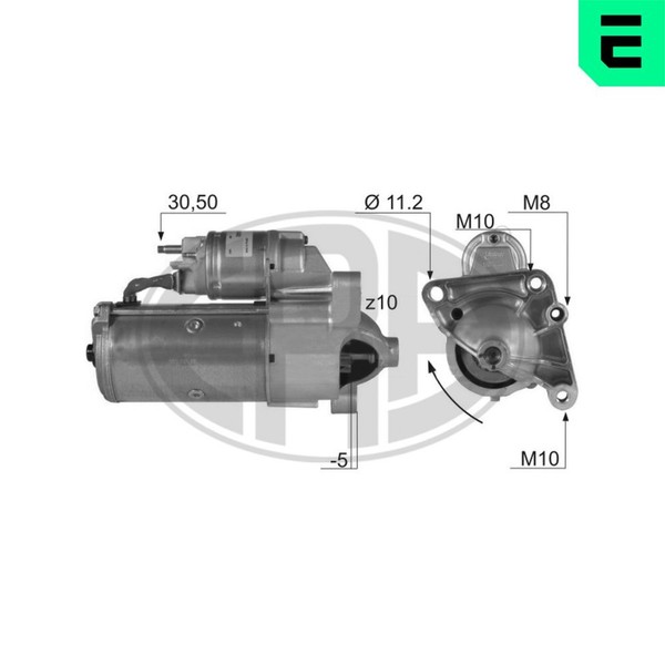 ERA Anlasser Starter 220136A FüR X70 Nissan Opel Vivaro Renault X83 Movano 12V 2-image