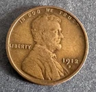 1912-S Lincoln Wheat Cent 1c - Nice VF Cent