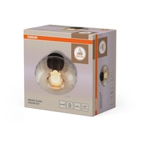 Deckenleuchte Stahl Glas Schwarz Osram E27 Blendarm Flur Ø28 Cm Deckenlampe
