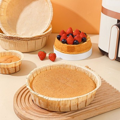 10 Pcs Papierbackform Rund Kuchenformen Zum Backen Antihaftbeschichtete