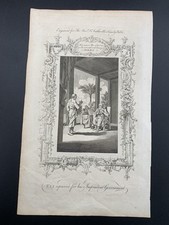 Rare Antique 18th Century Rev Southwell Bible Plate Engraving Eli #22