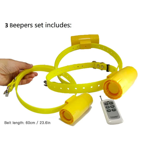 Collare Beeper per Cani da Caccia 1000M con Telecomando e 8 Suoni Addestramento - Photo 9/9