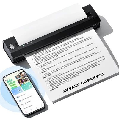Phomemo Wireless Portable A4 Bluetooth Thermal Printer Inkless Printer lot - Image 1 of 4
