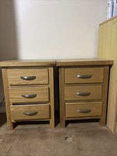 Bedside Chest of Drawers Cabinet Pair