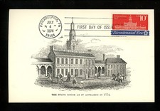 US FDC #1543//1546 / 1546 ATA Card 1974 Philadelphia PA Continental Congress HC
