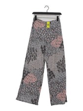 Nadine Women's Trousers M Grey Polyester with Elastane Wide-Leg Chino
