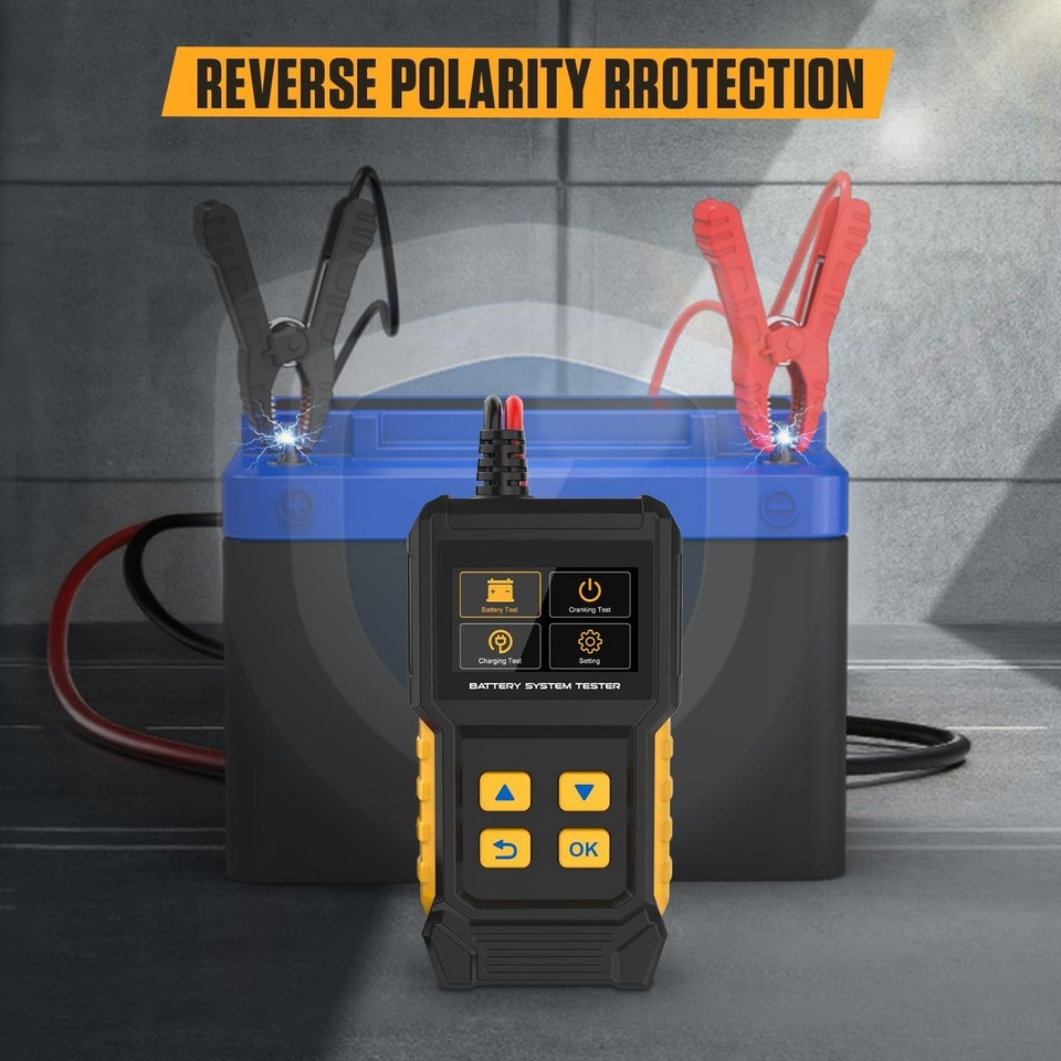 Load Test Sign Car Battery Tester 12V 24V CCA Load and Alternator Testing For Vehicles ...