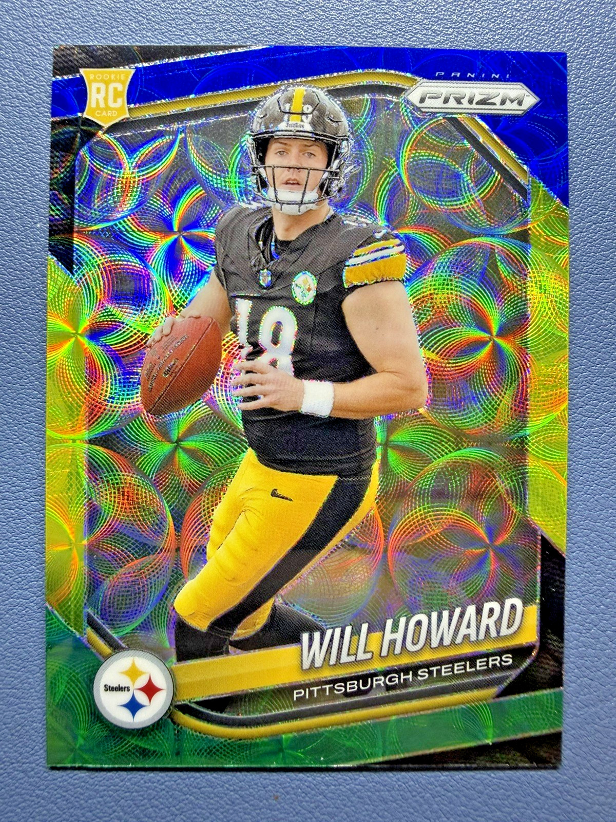 2025 Panini Prizm #367 Will Howard RC Blue Yellow Green Choice Prizm