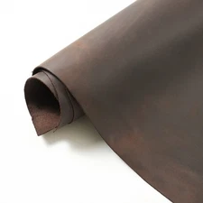 Brown Pull-Up Leather Hides 4.5-5 oz Crazy Horse Leather, 23-25 sq ft.