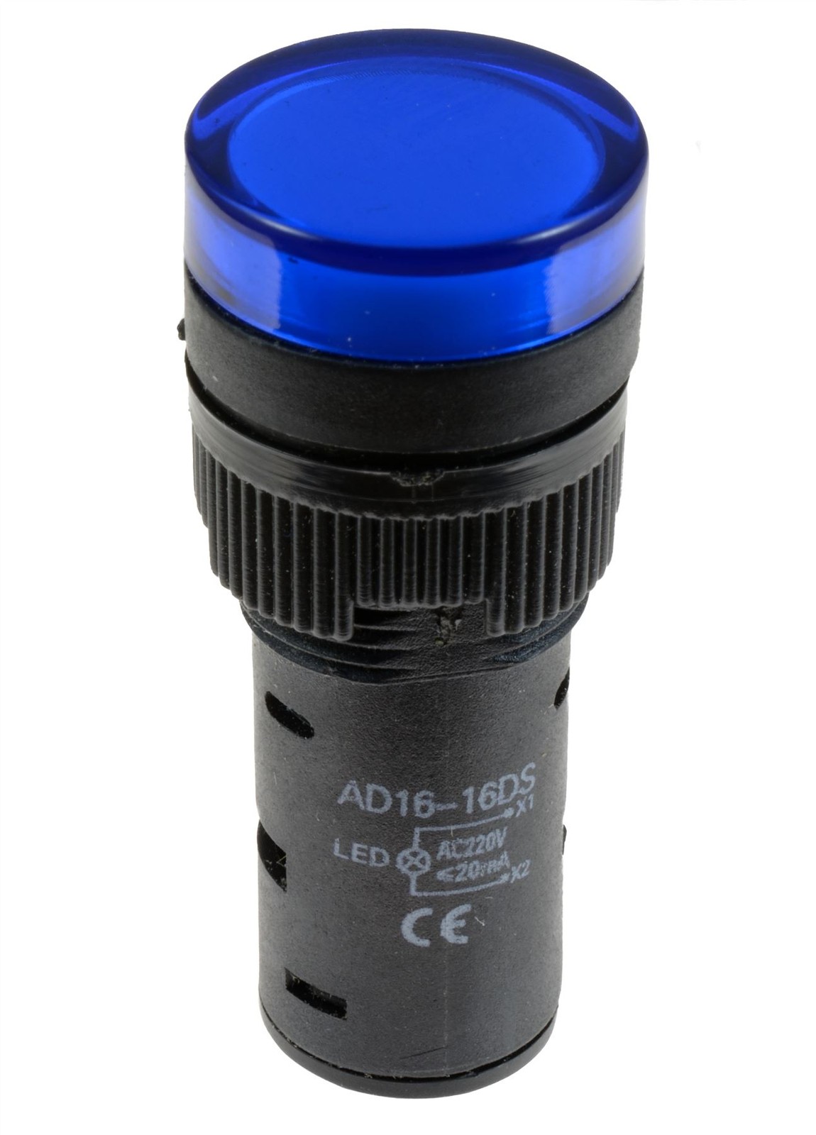 Blue 16mm LED Pilot Indicator Light 220V