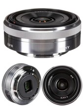 Sony SEL16F28 16mm F2.8 AF for Sony E-mount Lightweight Wide Angle - Silver