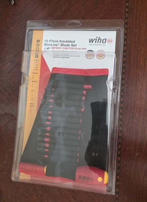 Wiha 28390 Insulated SlimLine Interchangeable Set Includes Handle with Pouch