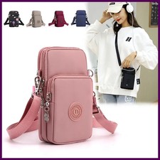 Women Nylon Crossbody Bag Small Mobile Phone Coin Purse Travel Shoulder Bag