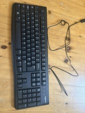 Image of Logitech K120 Standard Keyboard USB Wired Black UK Layout QWERTY