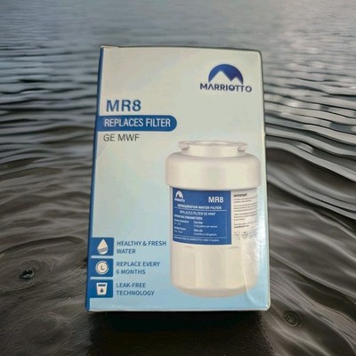 Marriotto MR8 Water Filter for GE MWF Refrigerator Leak-Free Lead Removal