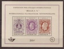 Belgium - Sheet - 1970 - COB BL48** - SCOTT B863 - BELGICA 72 - MNH -