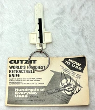 CUTZIT Retractable Knife KeyChain PHF Life Ins. Co. Advertising Promo        S3
