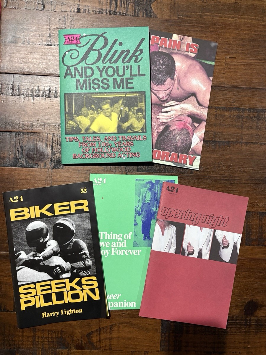 【絶版】A24 Zine Collection（全12冊入り 限定ボックス） A24 Zine Lot of 5 + Mia Goth Maxine Minx Poster + Marty Supreme