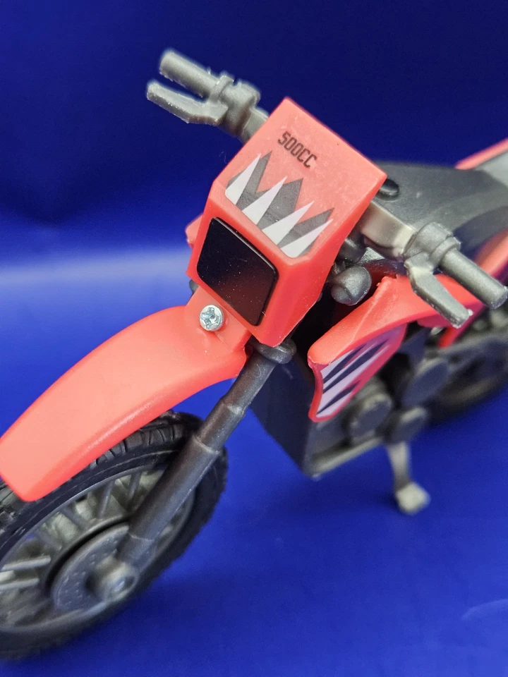 Maisto Kawasaki 4.5" Diecast Juguete Moto ROJA MOTO DE CROSS 500cc Honda SUELTA Foto 2 de 4