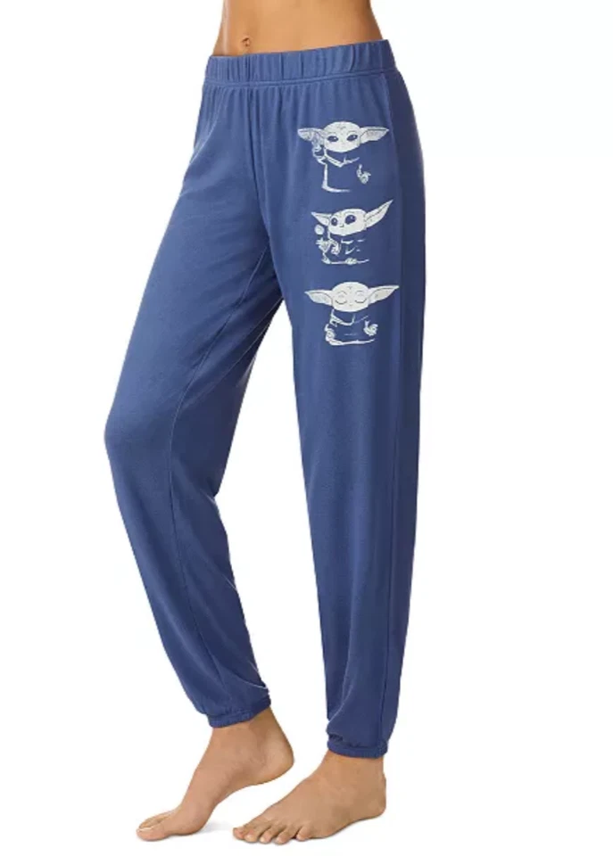 Disney Women's Star Wars Printed Pajama Pants, Blue, Large - Image 2 of 3