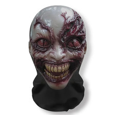 Halloween Ghost Face 3D Mask Balaclava Full Face Elastic Mesh Breathable Skull H