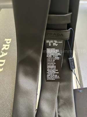 Prada Luxury Silk Tie – Triangle Logo | eBay