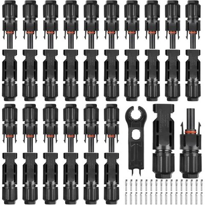 16 Paar Solarstecker,Selizo  Stecker Solarpanel Stecker Männlich/Weiblich Sol...