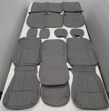 For Nissan Titan King Cab S Sv Pro-4x 2017-2024 Gray Leather Seat Covers Mc124 For Nissan Titan King Cab S Sv Pro-4x 2017-2024 Gray Leather Seat Covers Mc124