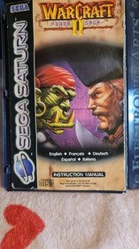 Warcraft II The Dark Saga Sega Saturn PAL Complete CIB Manual Tested Working