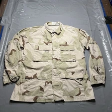 Propper US Army Military BDU Shirt Coat Ripstop Desert Camo Large Regular